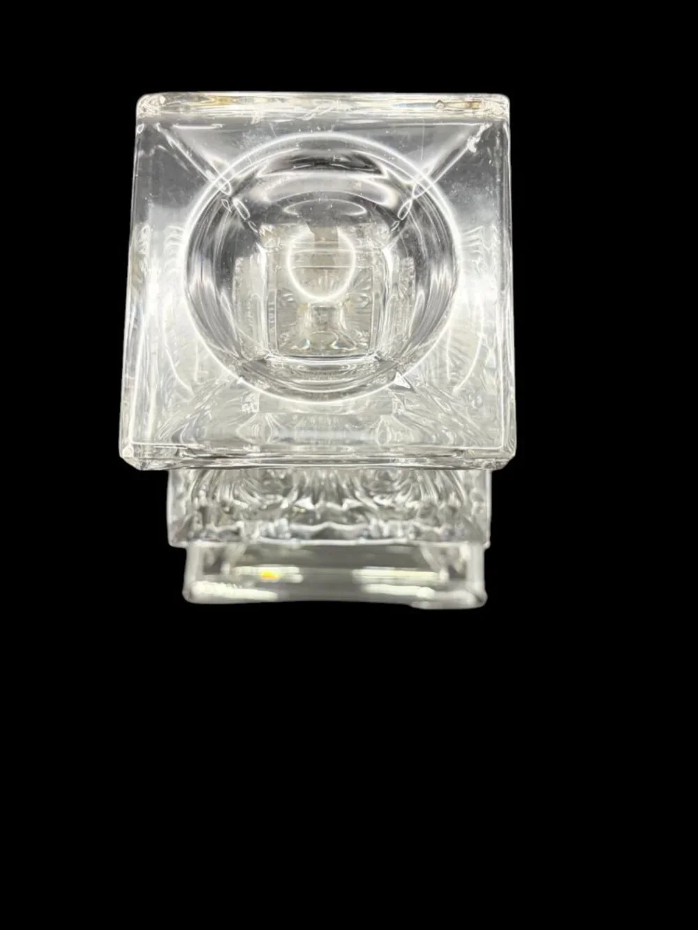 Vintage Shannon Crystal Ireland Art Deco Style Vase Clear Pedestal Vase 7